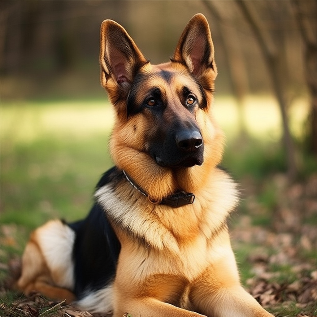 German Shepherds are medium to large-sized dogs