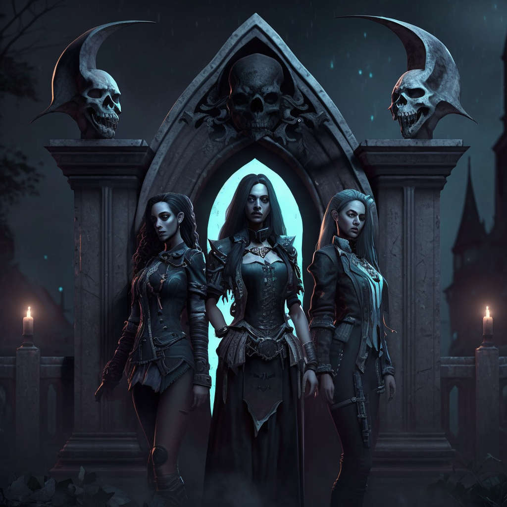 Cemetary in a gothic style