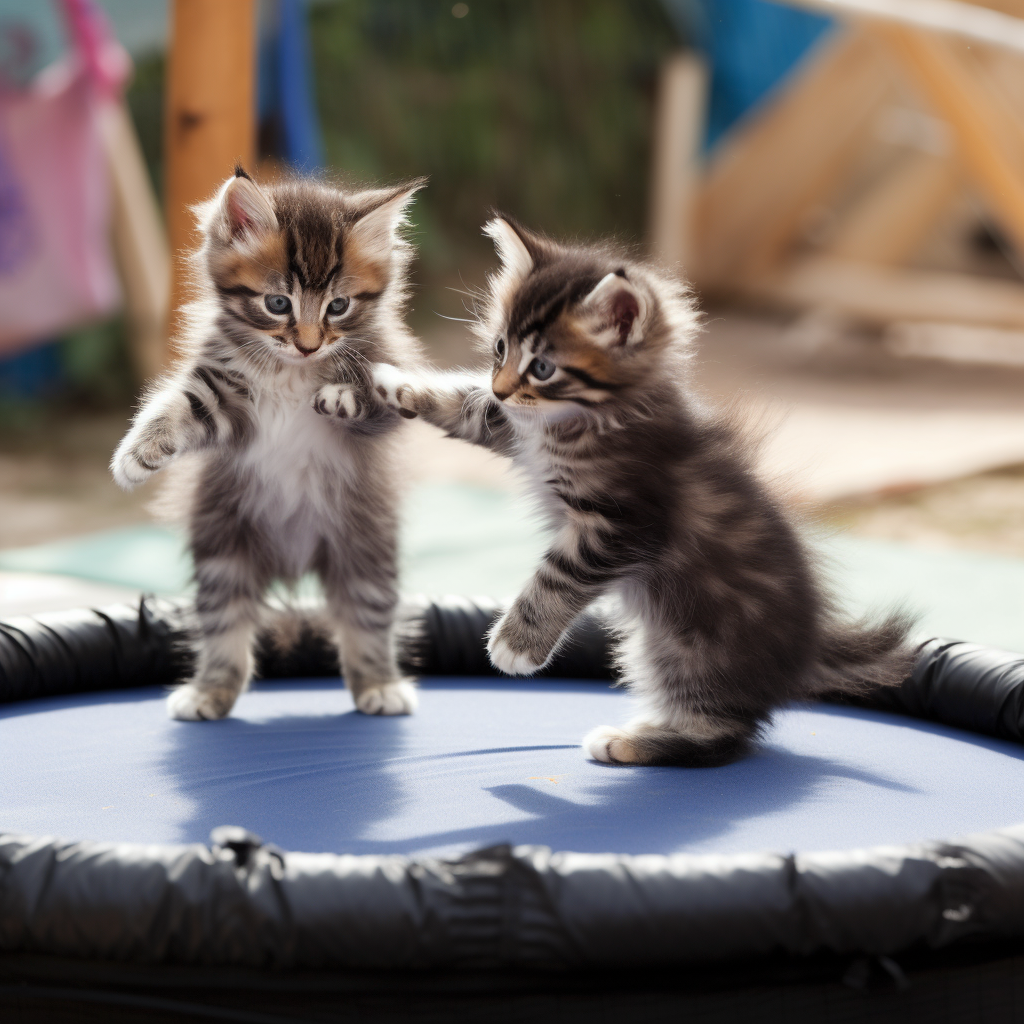 A kitten is a young domestic cat.