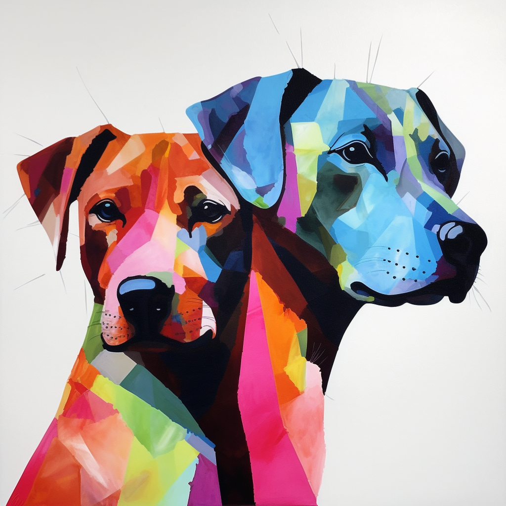 Modern dog art