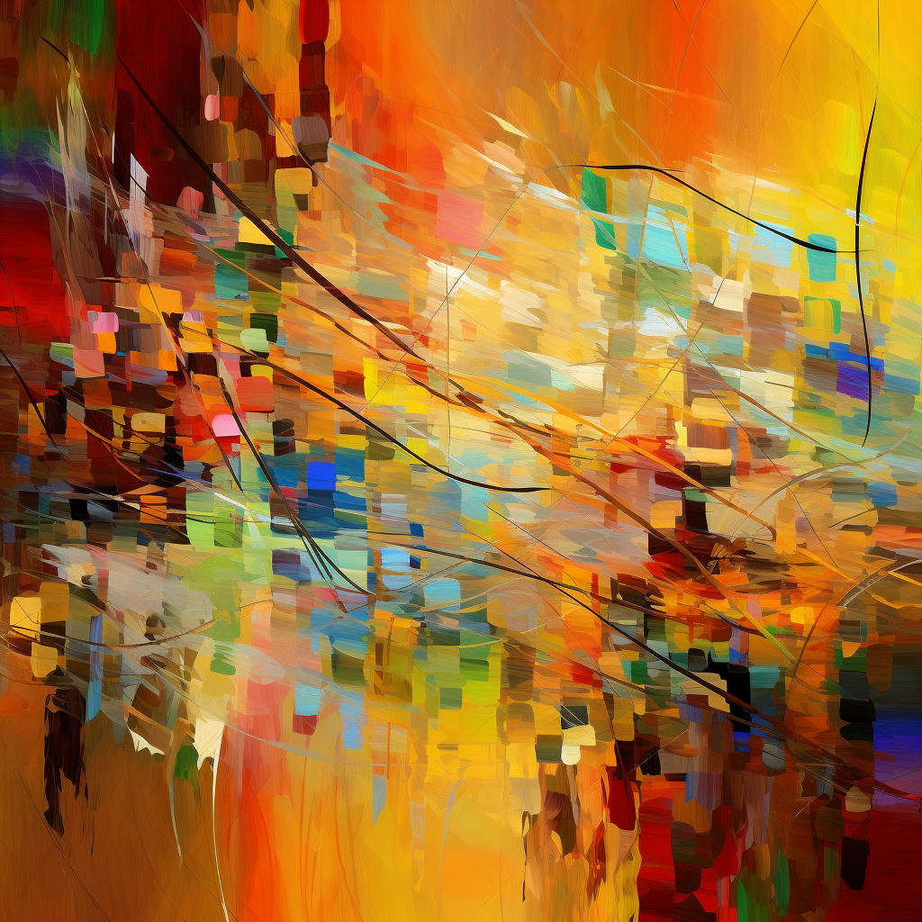 Modern abstract high-resolution art is often digital