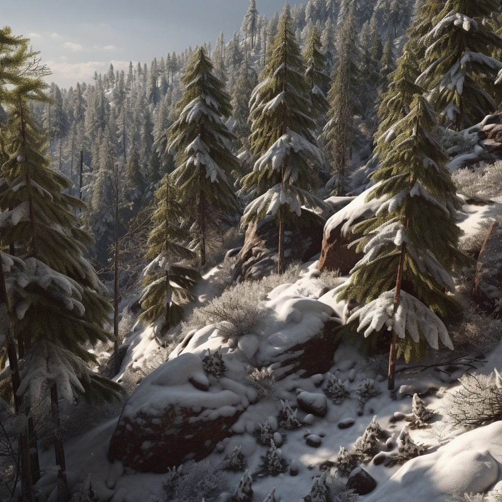 Not a massively dense forest.