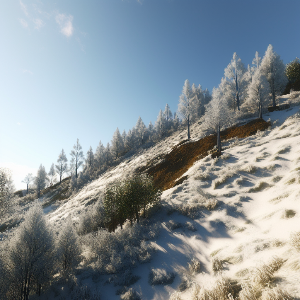 A landscape forest in AI