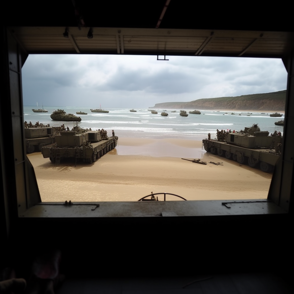 The D-Day landings at Omaha Beach