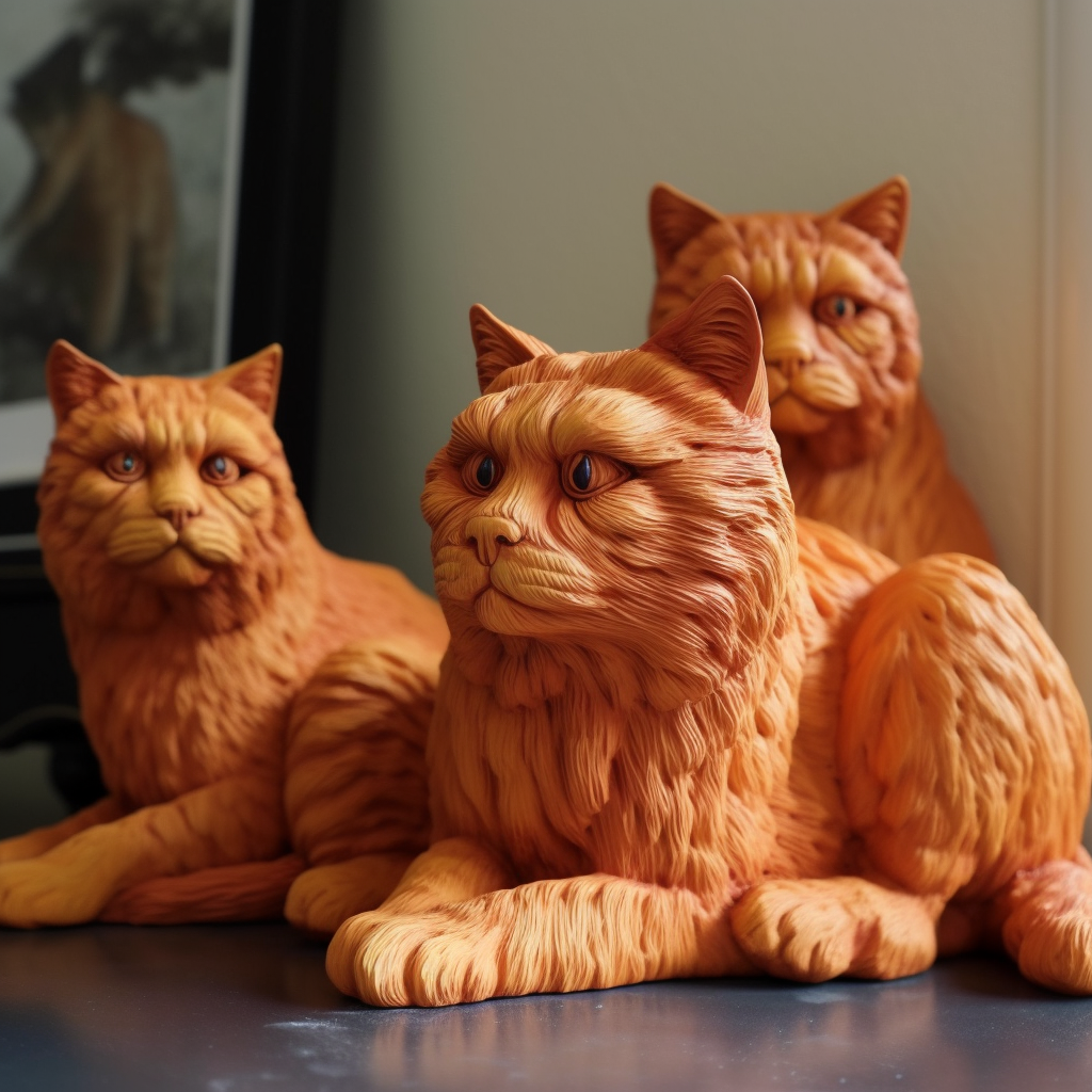 Orange cats can be friendly