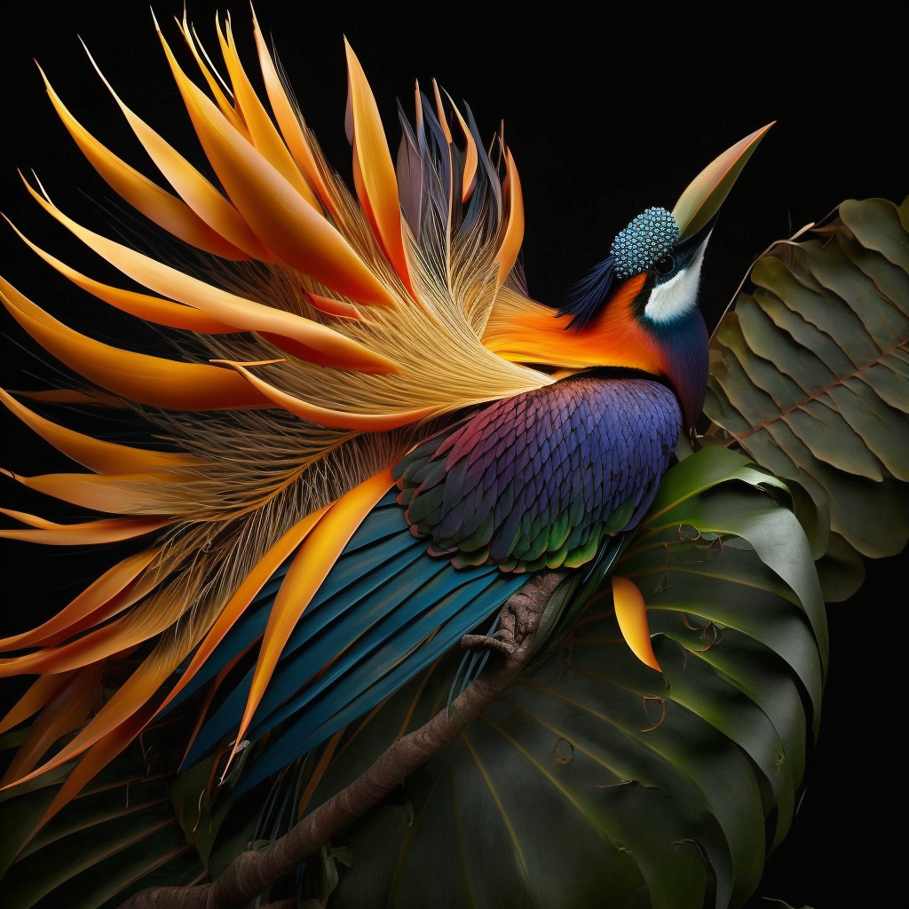AI Art - birds of paradise