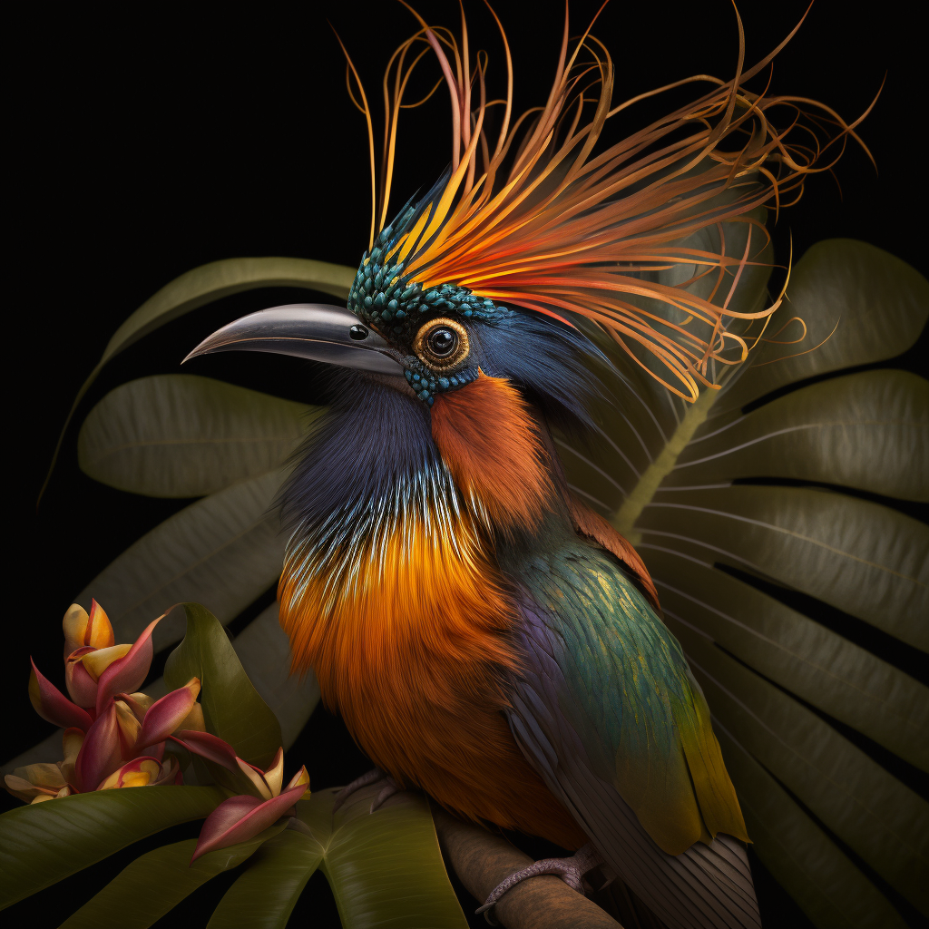 Beautiful colourful birds