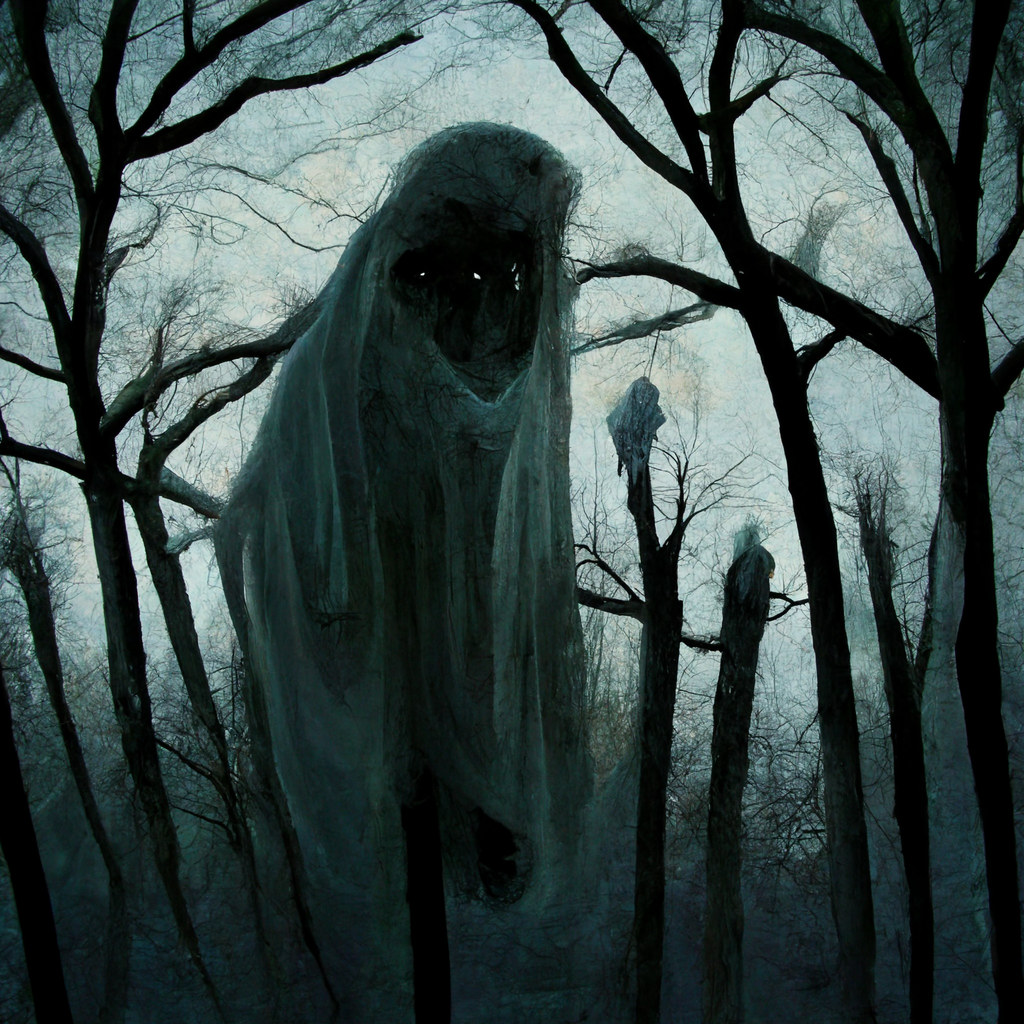 Forest painting of the spook.