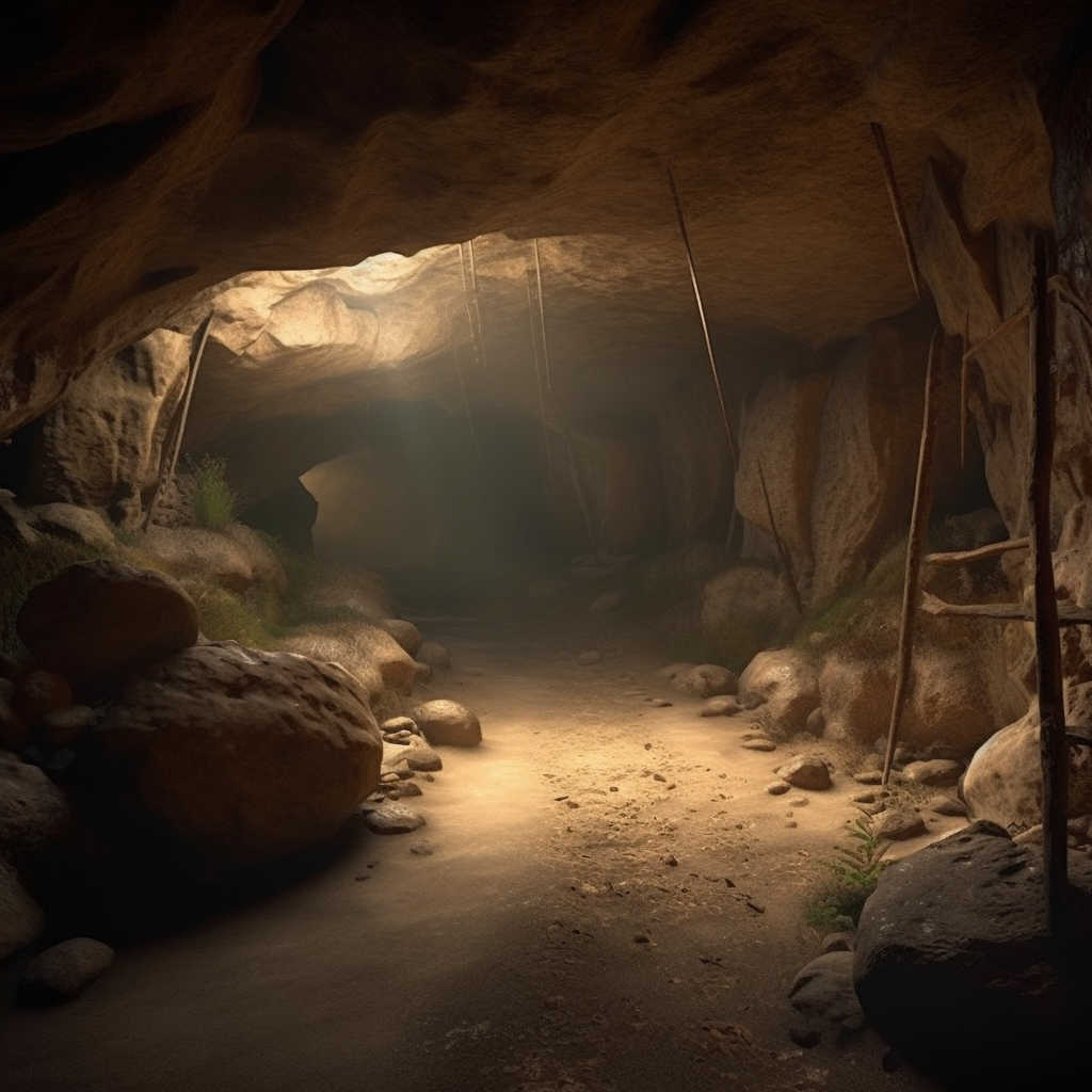 The caves winding passages