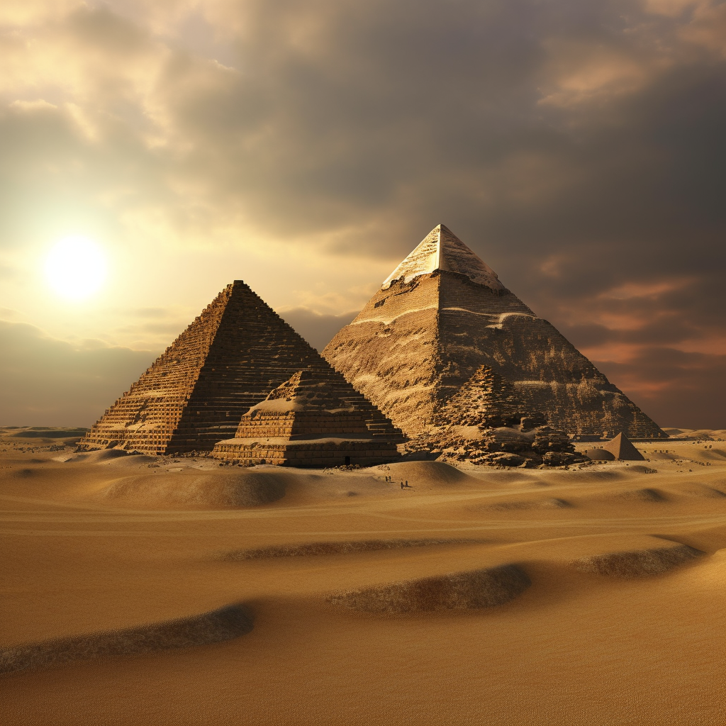  The biggest one is the Great Pyramid