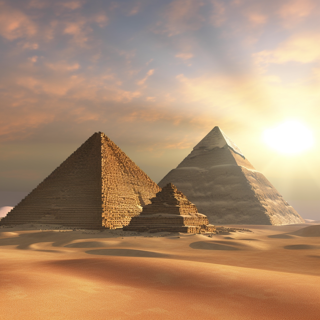 Big triangle things in Egypt