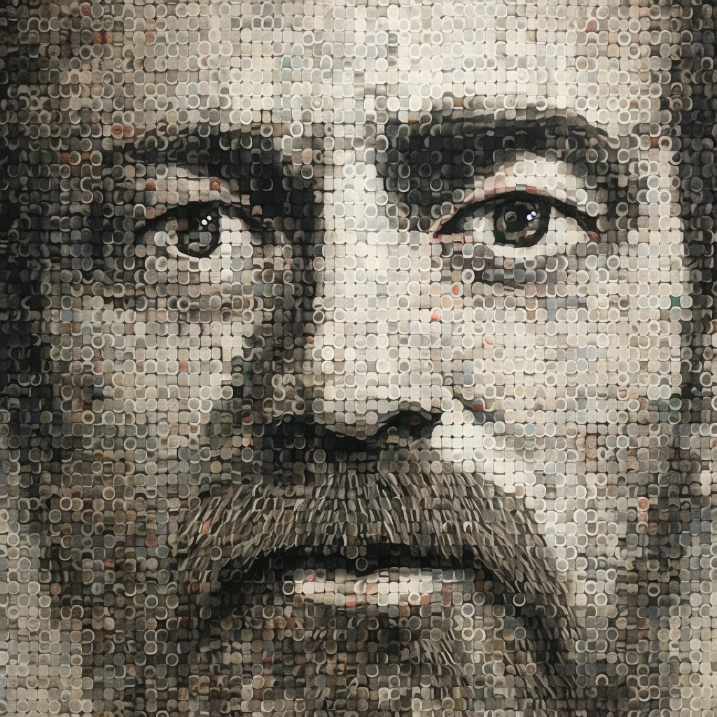 Key elements and steps to create a self-portrait symbolic collage