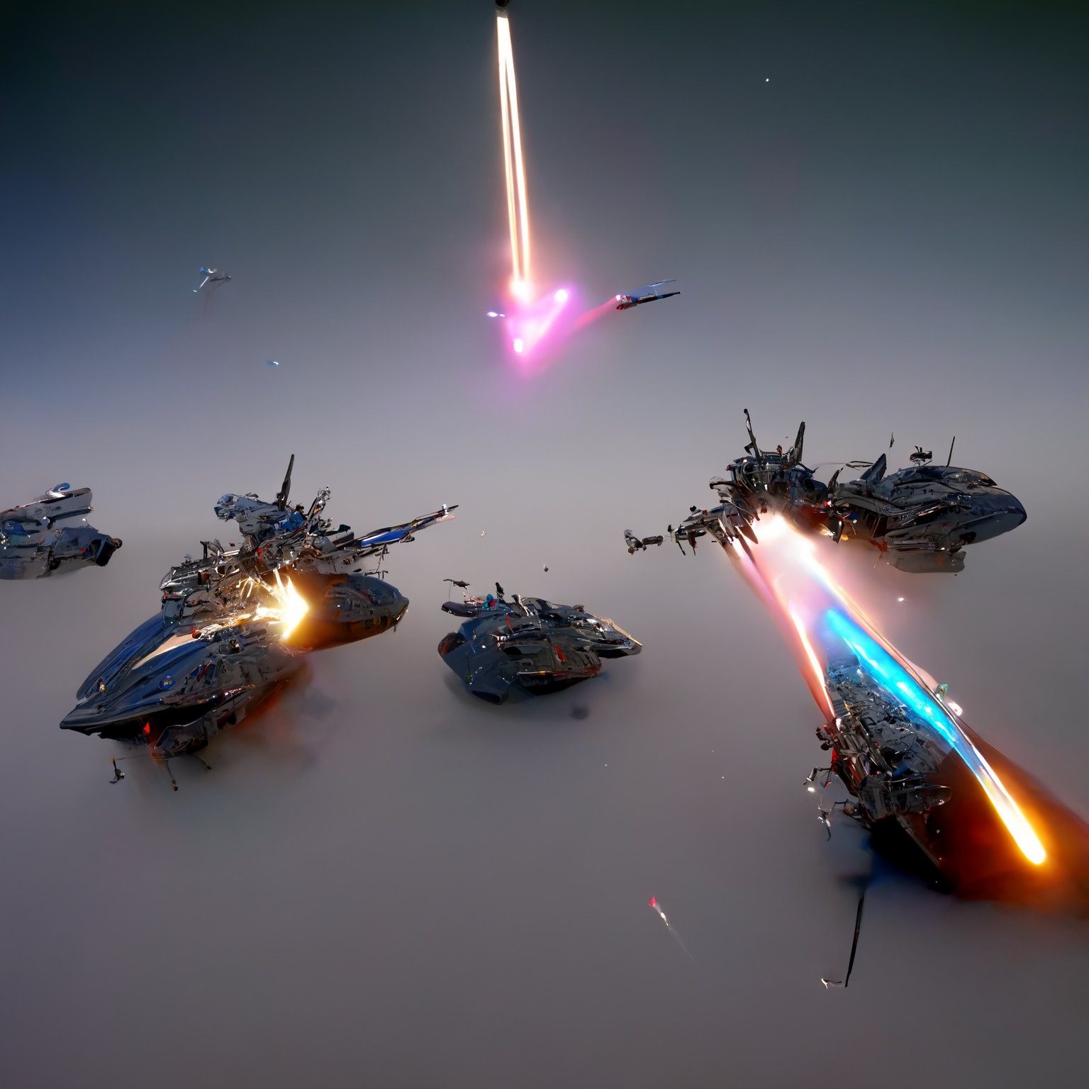 Beautiful art work as the lasers fire.