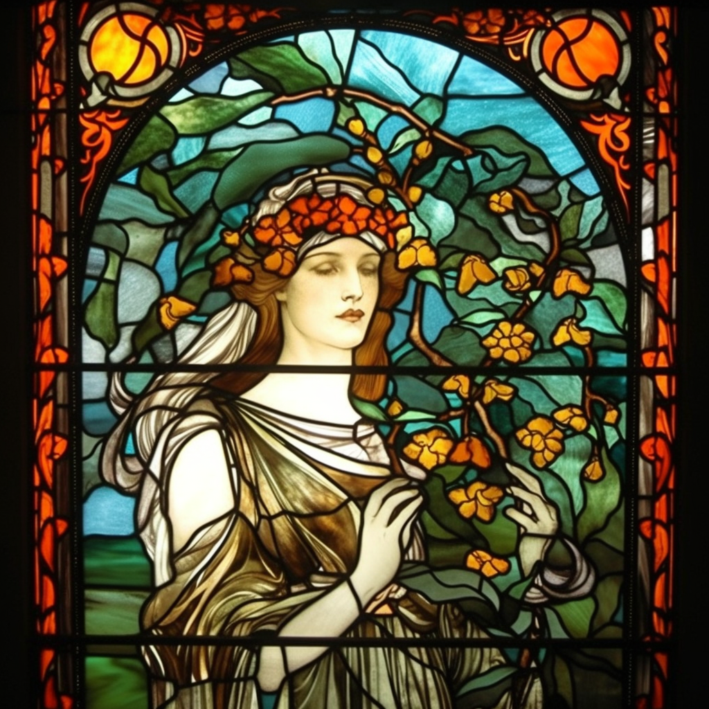 Stained glass in windows