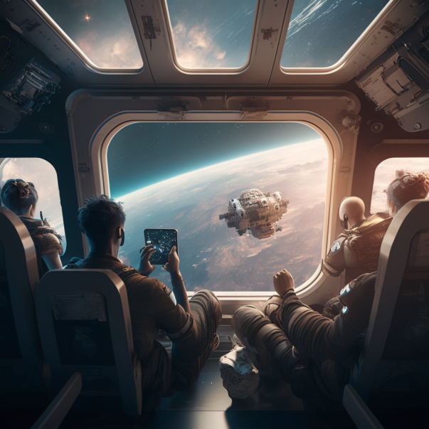 Humans using phones instead of concentrating outside.