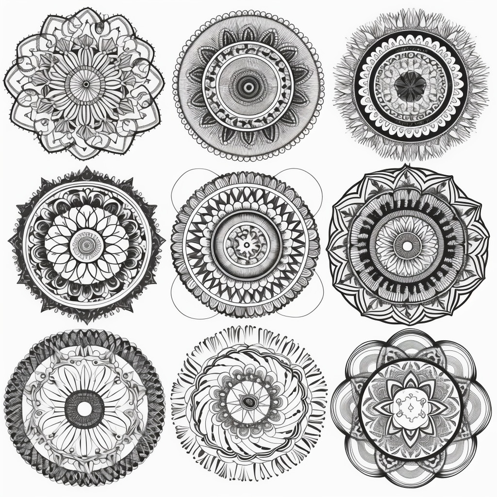 Both mandalas and Zentangle
