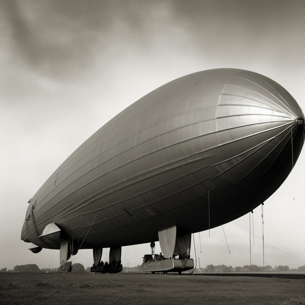 Zeppelins were a type of rigid airship