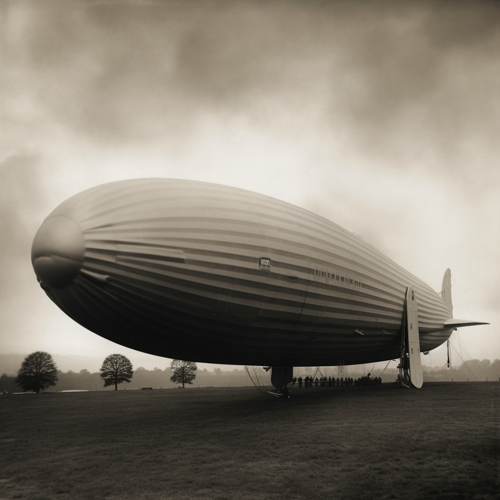 Zeppelins were constructed with a lightweight aluminum